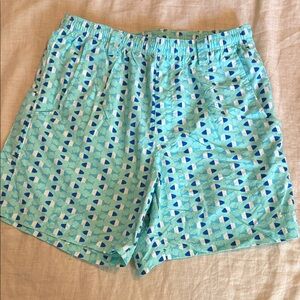 Columbia Turquoise Patterned Men's Athletic Shorts
